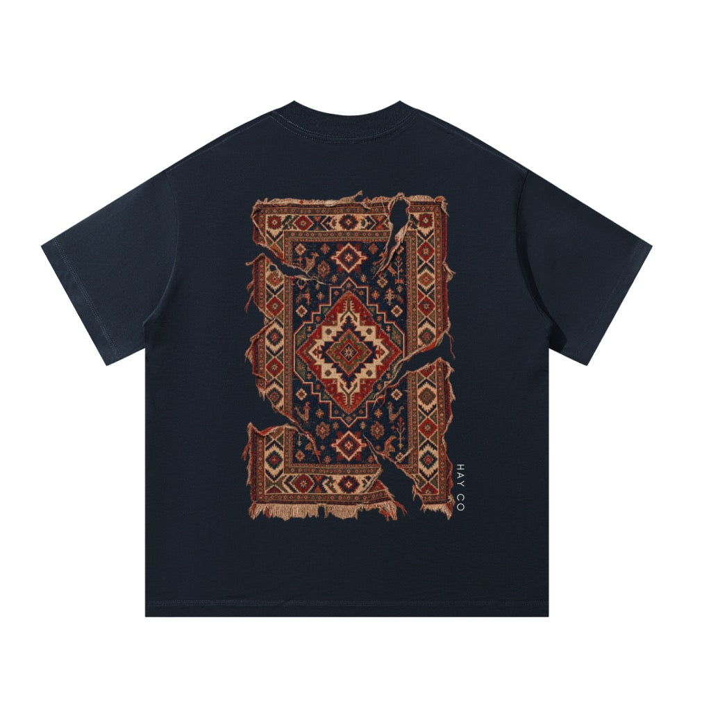 HayCO Red Kavkaz Style Carpet Essential Armenian T-Shirt | Armenian Clothing